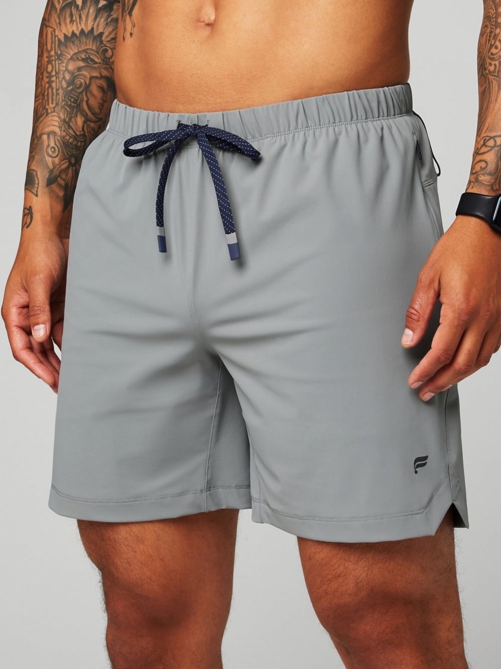 Fabletics “the one” Light Gray Men's Shorts with liner
